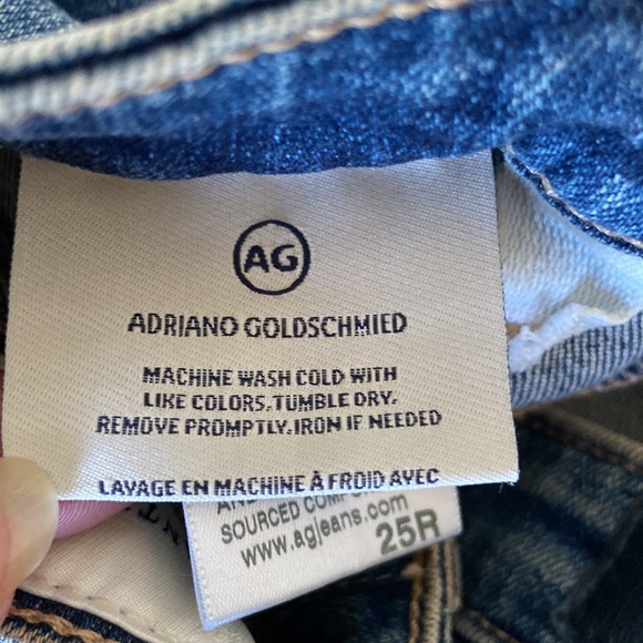 AG Vintage Stevie Button Up Slim Straight Ankle Jeans Size 25 - Picture 7 of 11